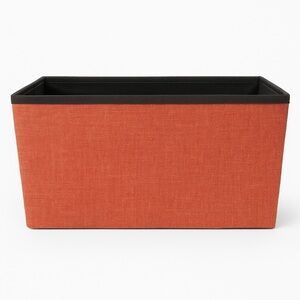 Woven Orange Storage Bin